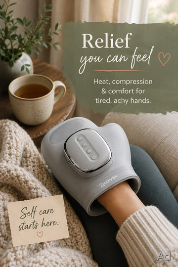 Intelligent Hand Massager with Heat Compression