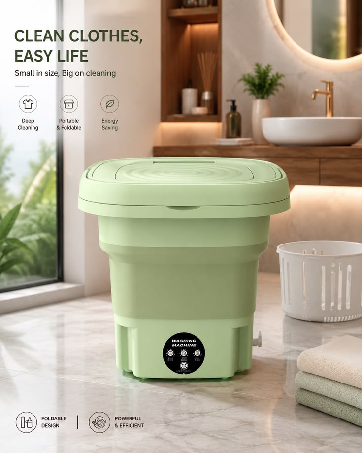 2 in 1 Mini Washing Machine